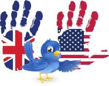 UK US and Twitter bird